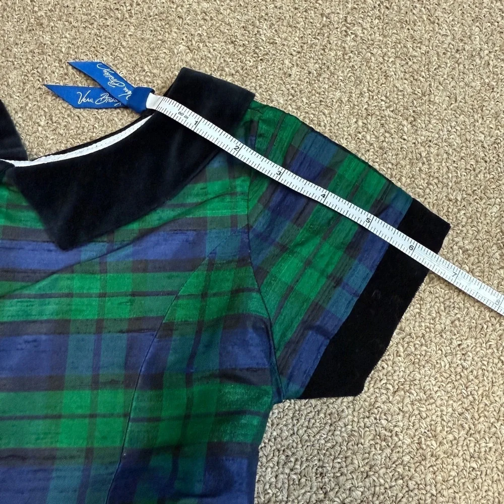 Frances Johnston for Simi: Girls Christmas Dress Blue/Green/Black Plaid, Size 5